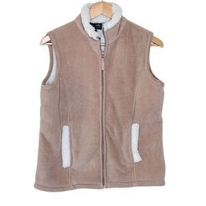Vintage Jane Ashley Womens Vest Sz Small Fleece Full Zip Boho Western Cozy‎